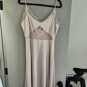 NWT PETAL AND PUP LIGHT PINK BLUSH SILK LACE DRESS SIZE 10